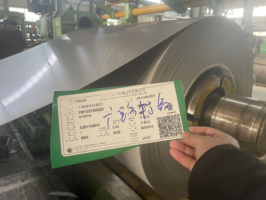 Acciaio inossidabile martensitico AISI 420J1 SUS420J2 Striscia di acciaio laminato a freddo in bobina, foglio
